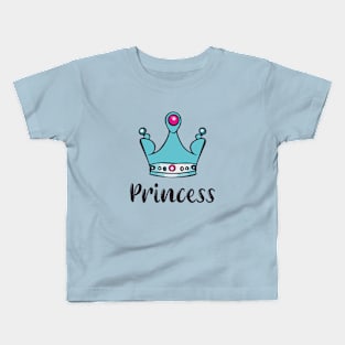 Royal Princess Crown Kids T-Shirt